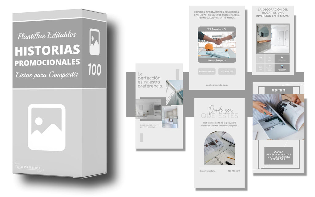 marketing kit completo facil editable para arquitectos estudio de arquitectura plantillas de redes sociales