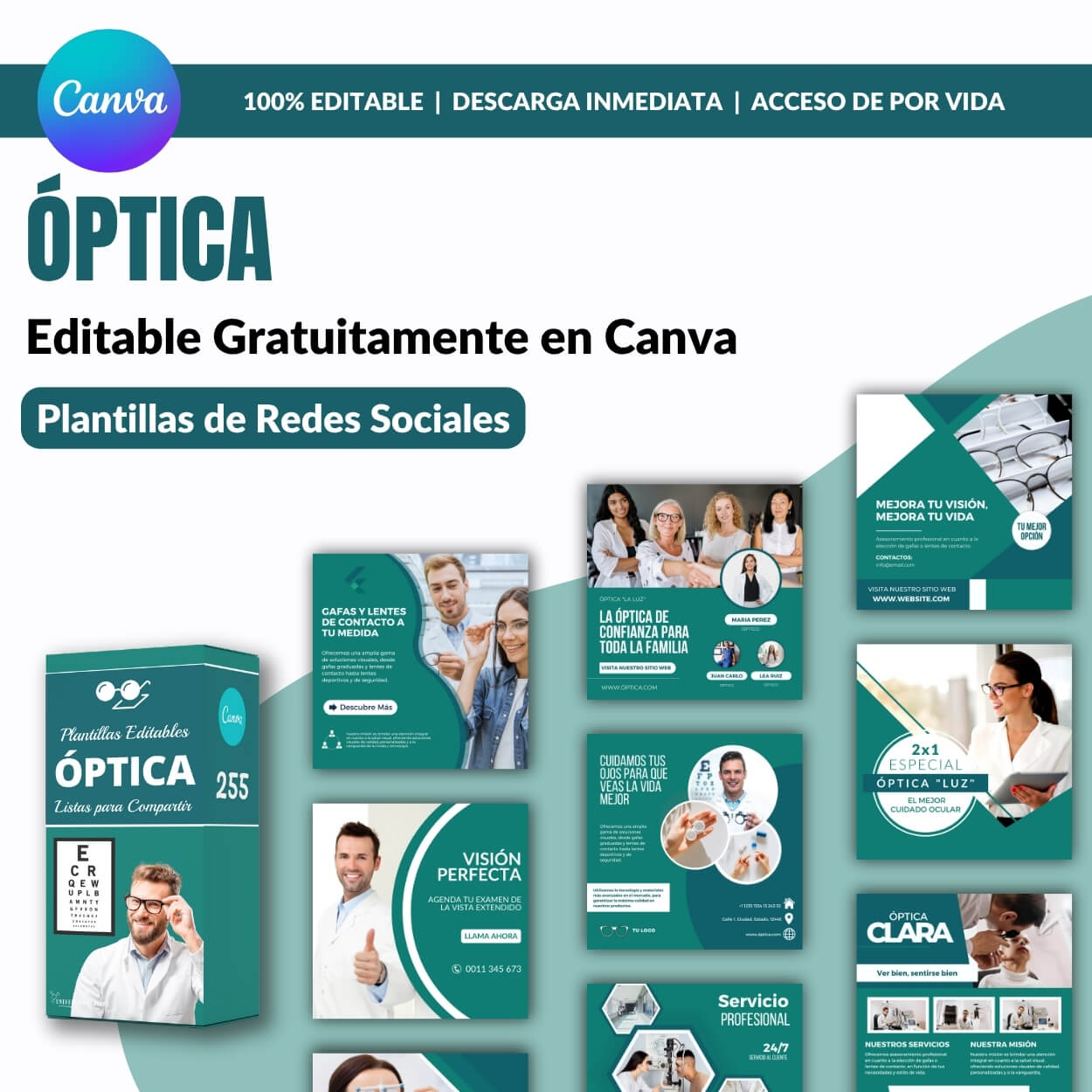 Publicidad ópticas Con Promociones Óptica Plantillas De Redes